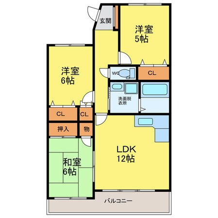 リバーサイド南末広七番館の物件間取画像